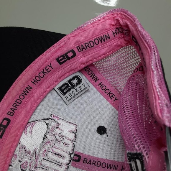 Bar Down OHL Hockey Hat Guelp Storm Women Adjustable Storm Pink Black Local - Picture 2 of 2